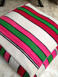 Moroccan vintage kilim pouf